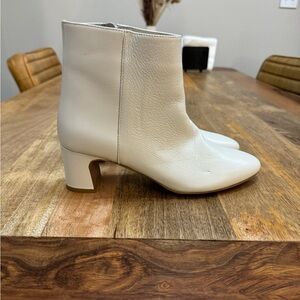 woman’s bootie, size 9 ,heel height and width are perfect. Soft leather